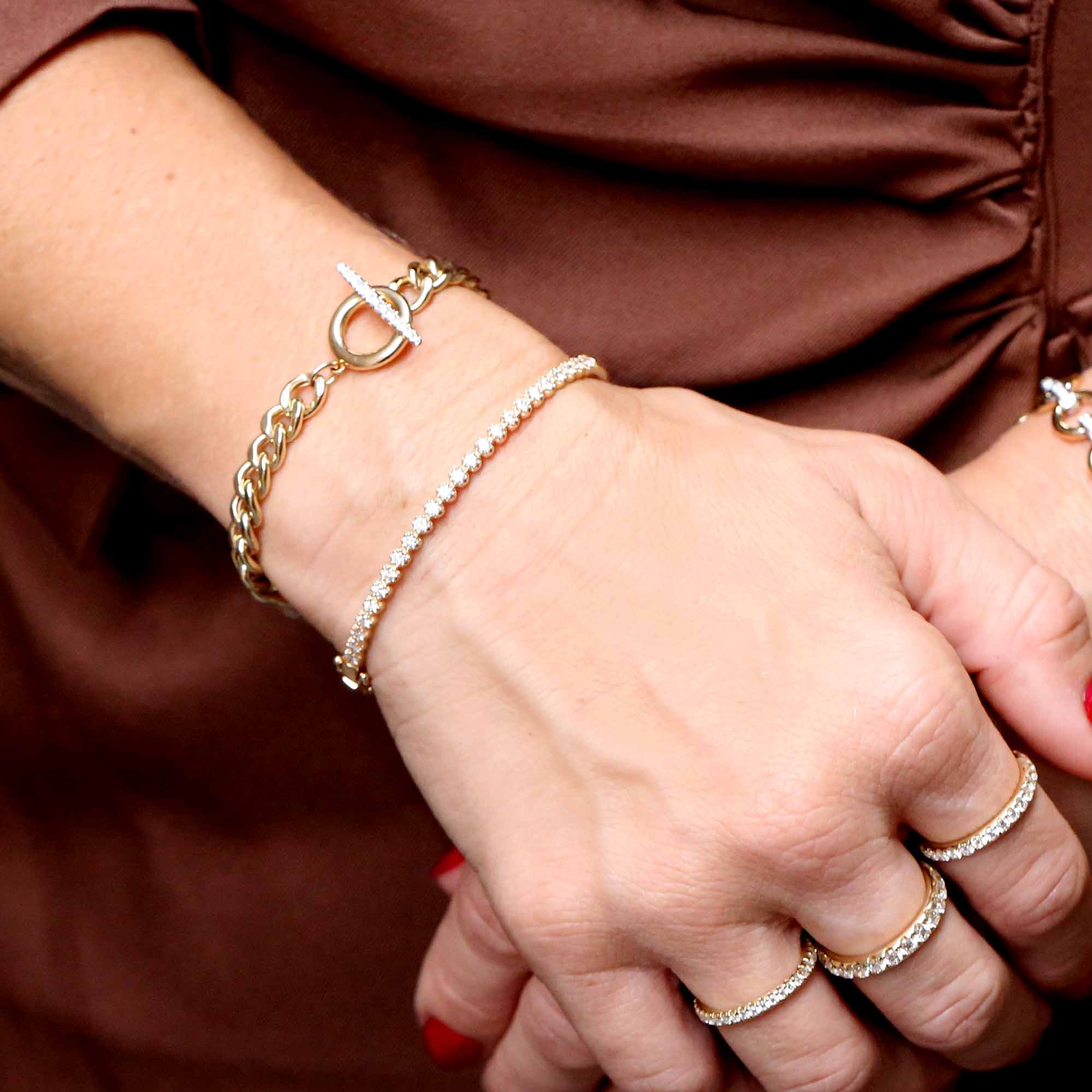 Baroness Diamond Bangle Bracelet