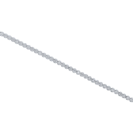 Silver Mirage Diamond Tennis Bracelet 1/2ct