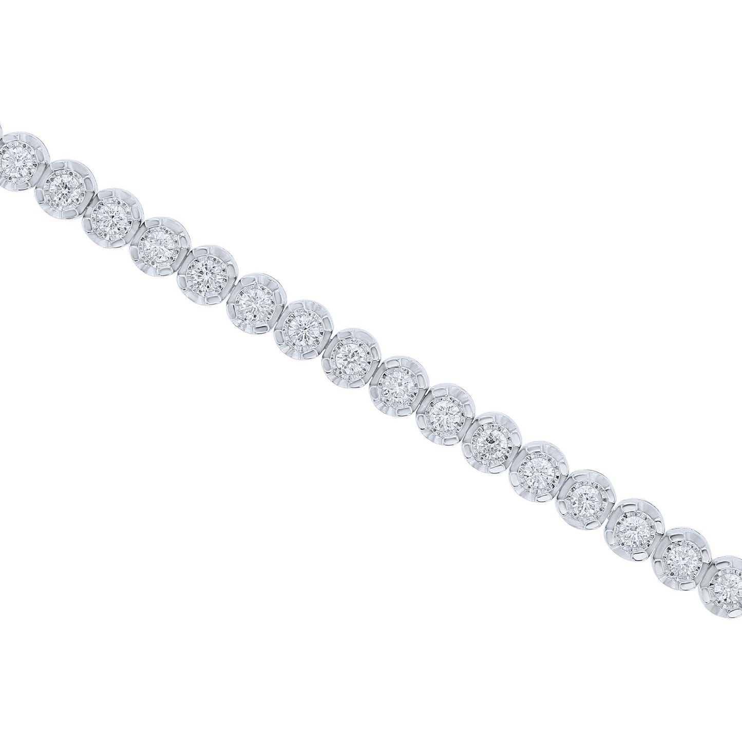 Silver Mirage Diamond Tennis Bracelet 2ct