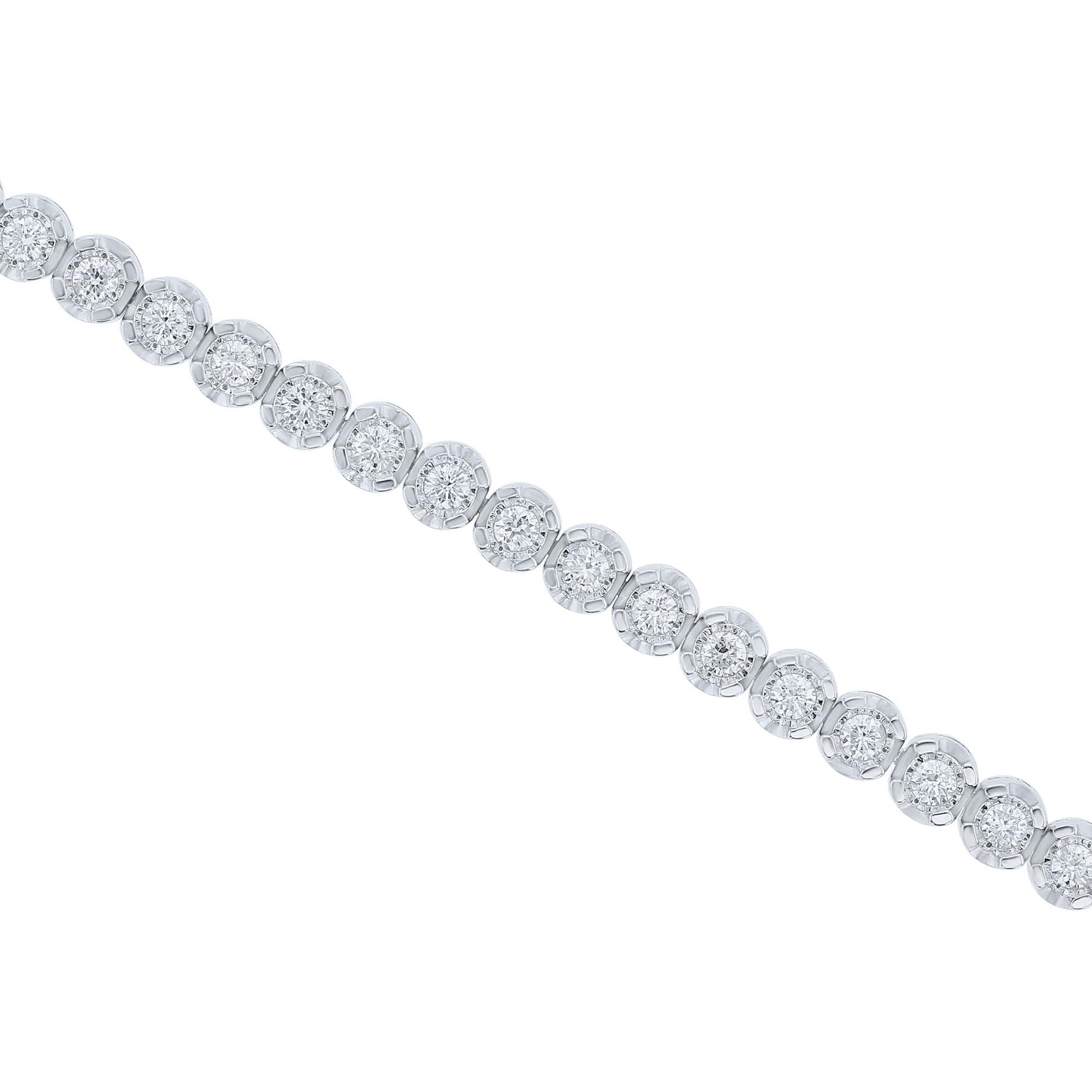 Silver Mirage Diamond Tennis Bracelet 2ct