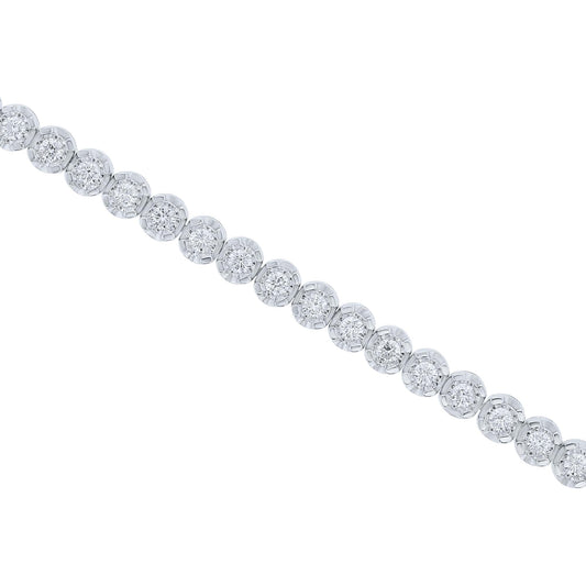 Silver Mirage Diamond Tennis Bracelet 2ct