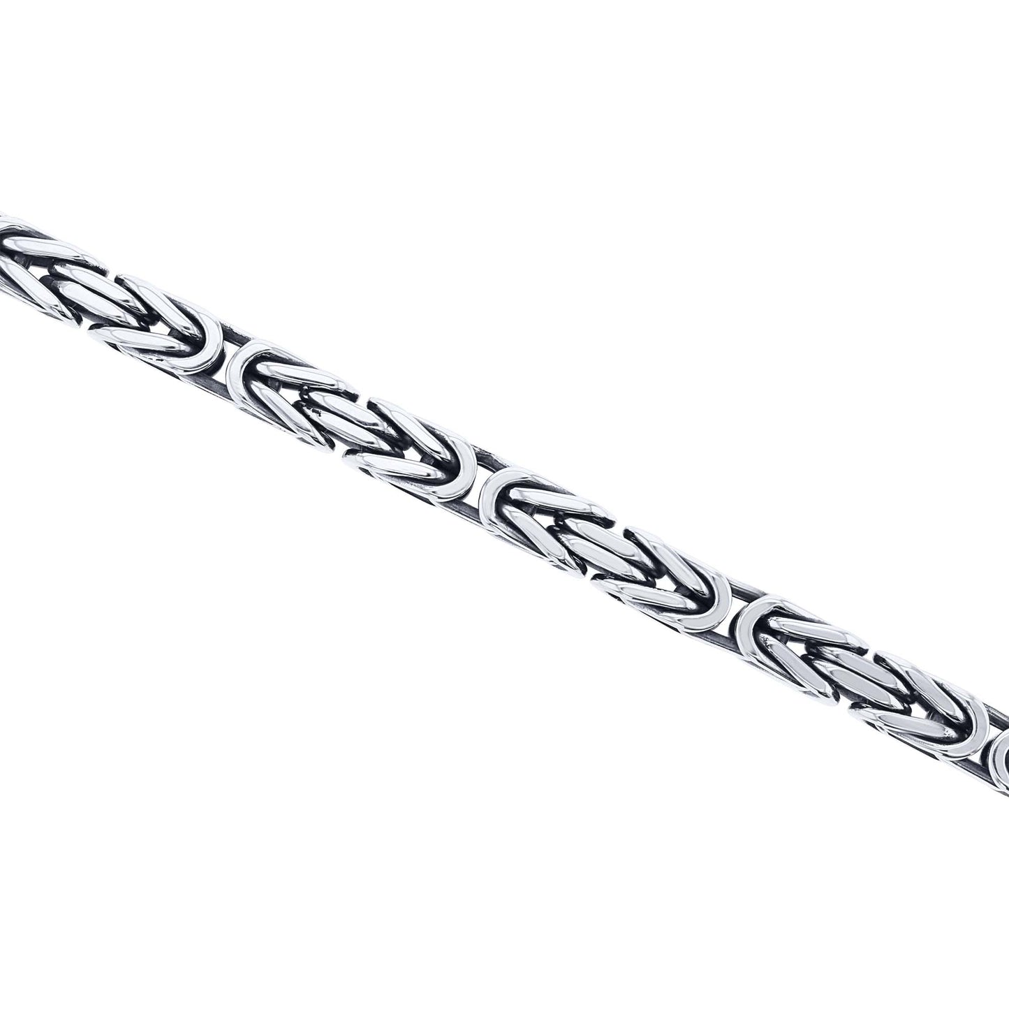 Silver Byzantine Chain Bracelet- 6.2MM