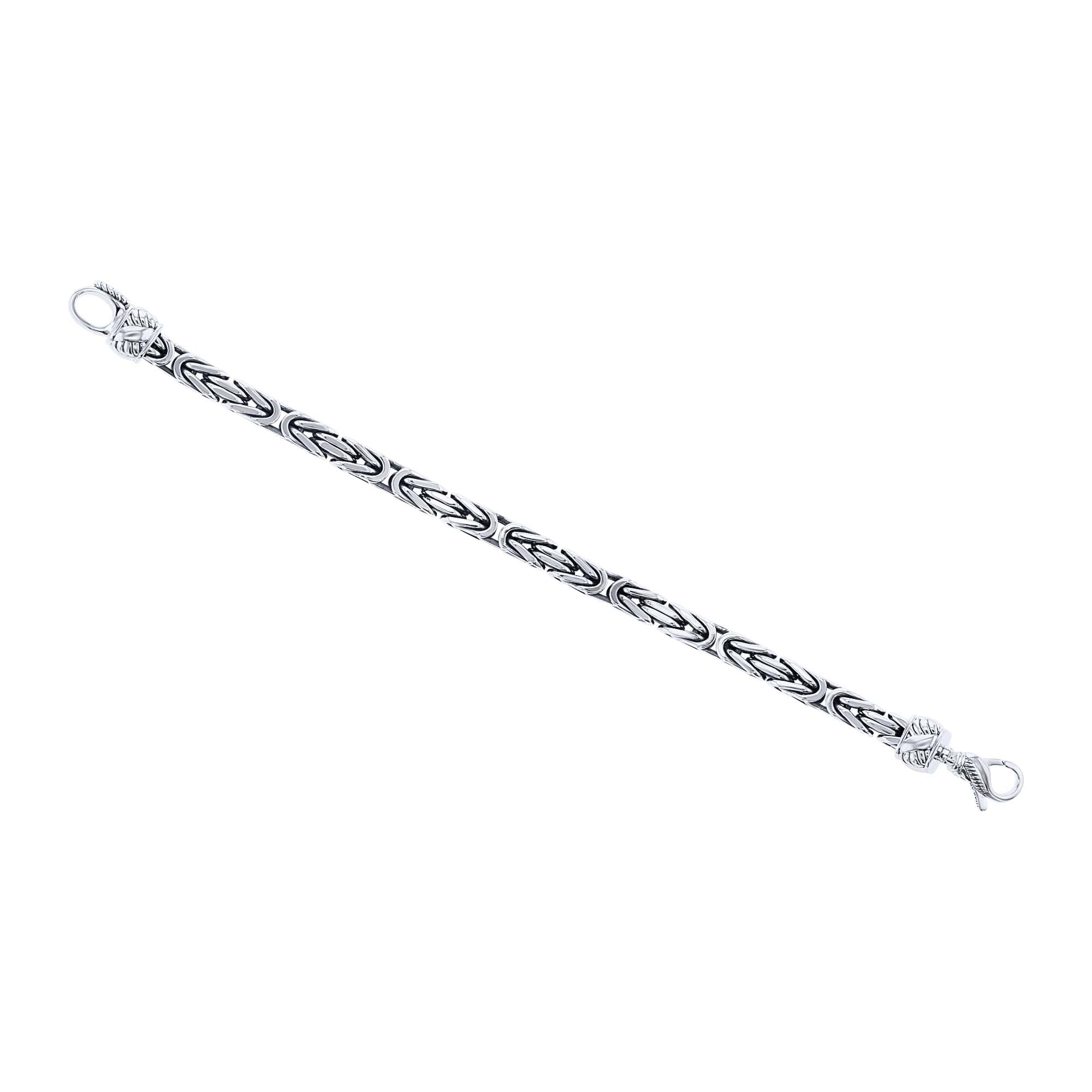 Silver Byzantine Chain Bracelet- 6.2MM