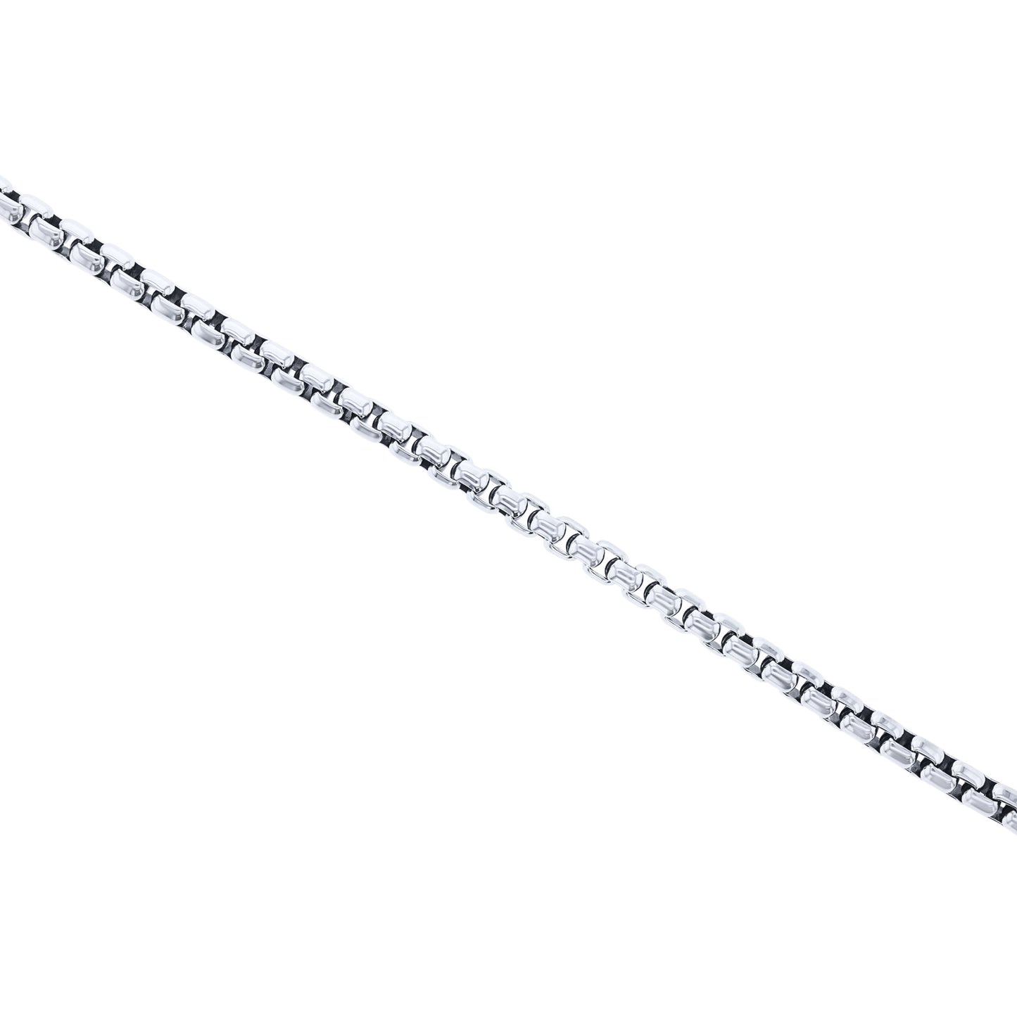 Silver Cactus Box Chain Bracelet 3.7MM