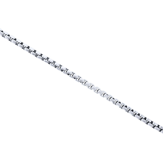 Silver Cactus Box Chain Bracelet 3.7MM