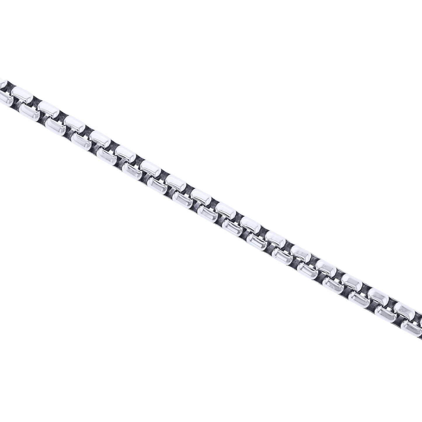 Silver Cactus Box Chain Bracelet 5.3MM