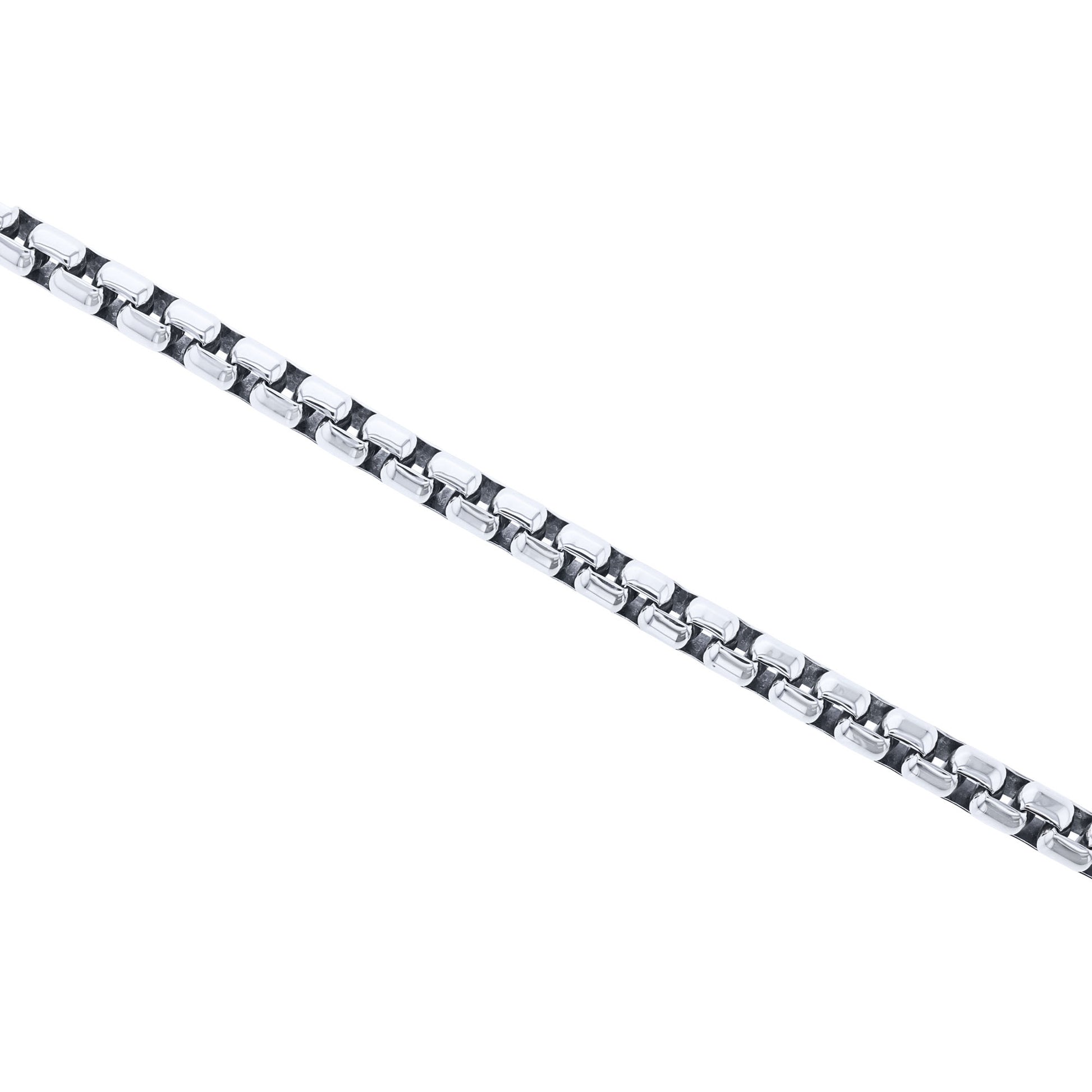 Silver Cactus Box Chain Bracelet 5.3MM