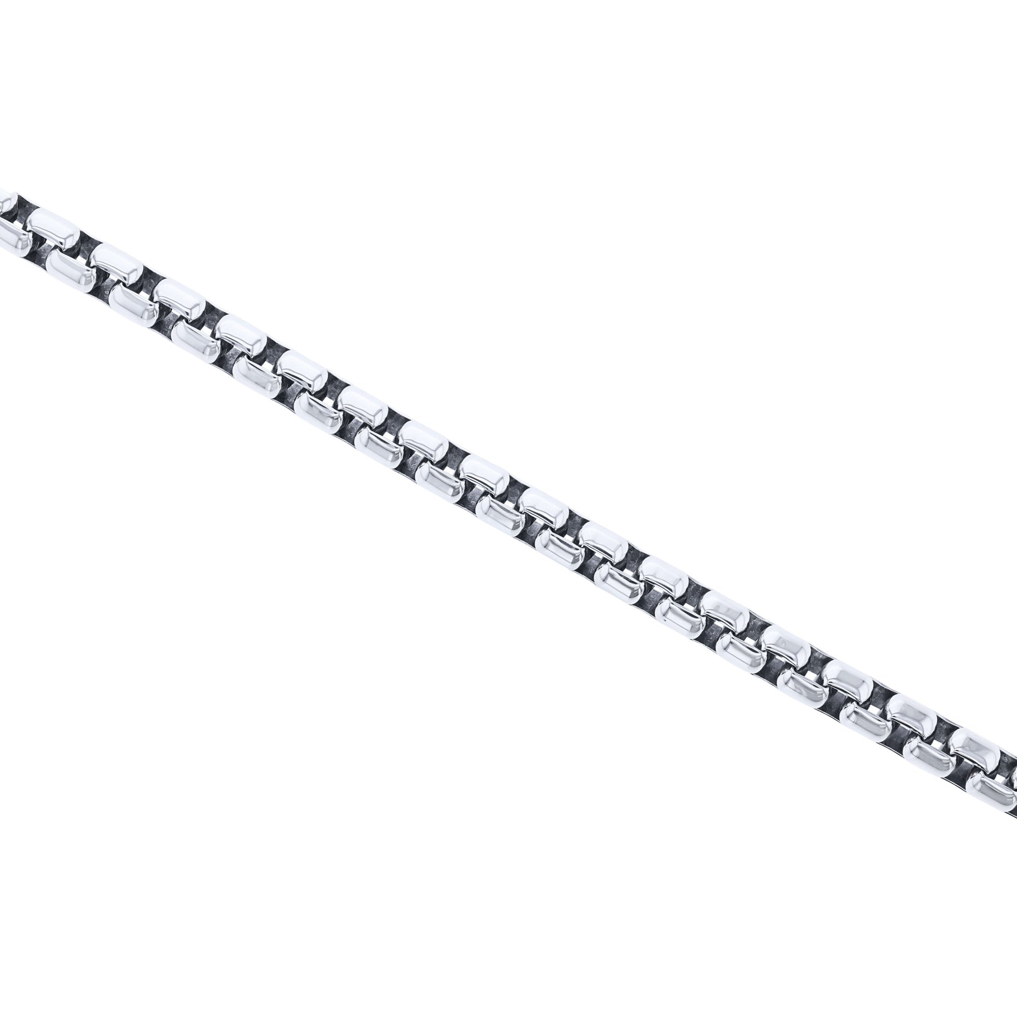 Silver Cactus Box Chain Bracelet 5.3MM