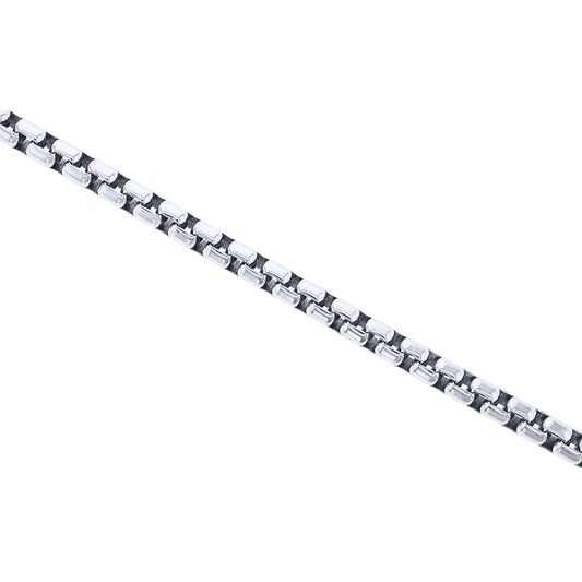 Silver Cactus Box Chain Bracelet 5.3MM