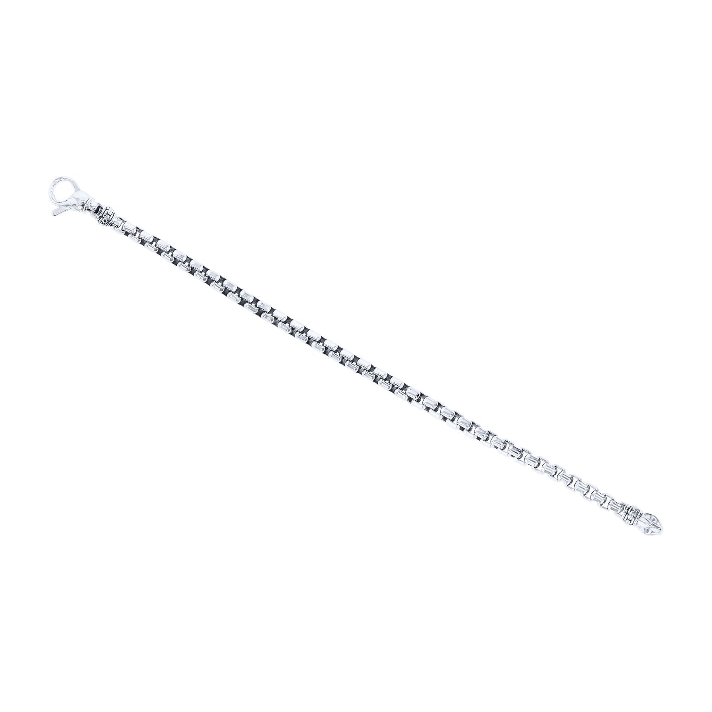 Silver Cactus Box Chain Bracelet 5.3MM