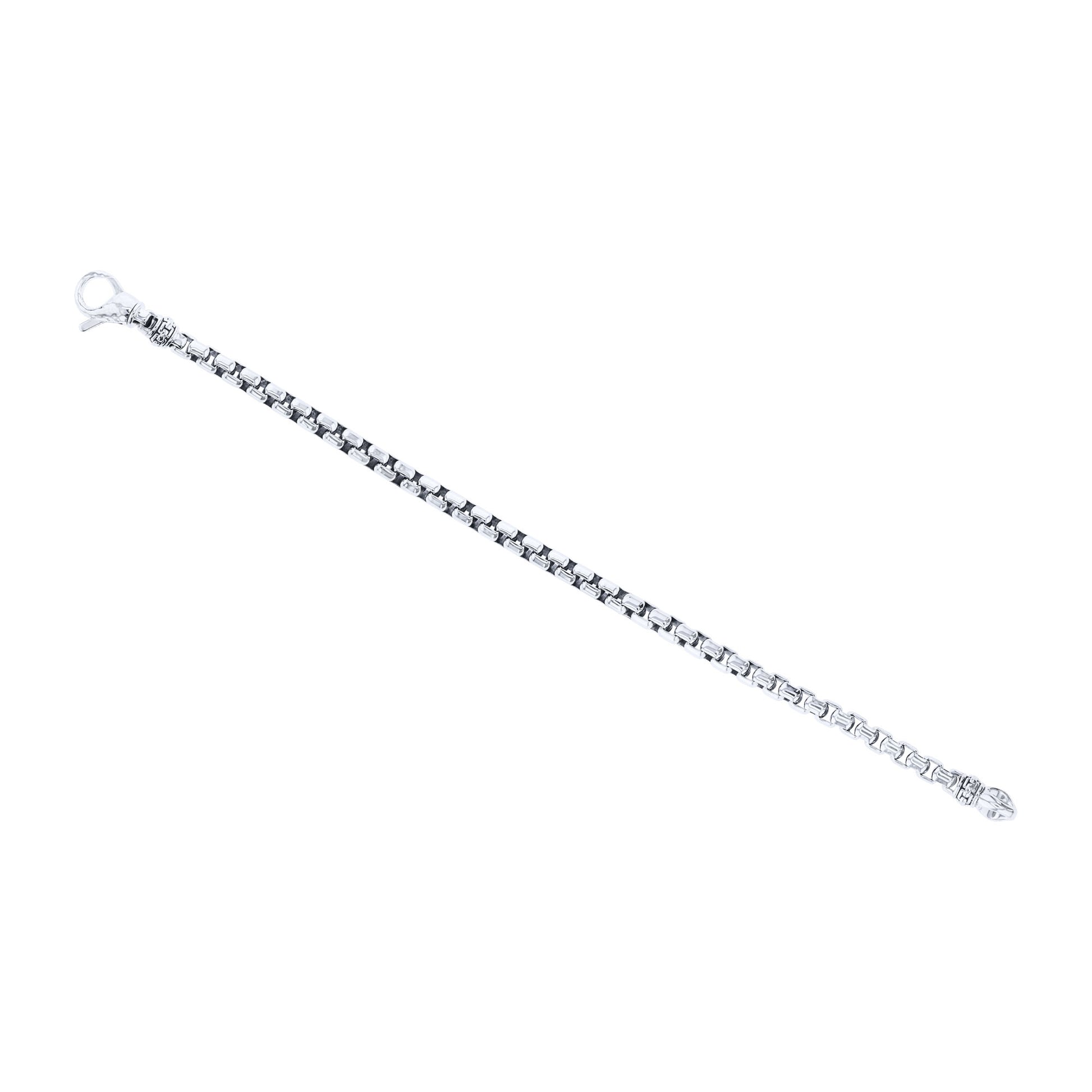 Silver Cactus Box Chain Bracelet 5.3MM