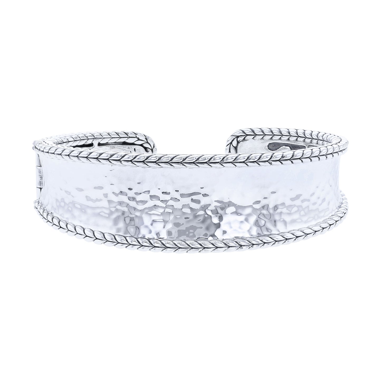 Silver Jane Hammered Cuff Bracelet