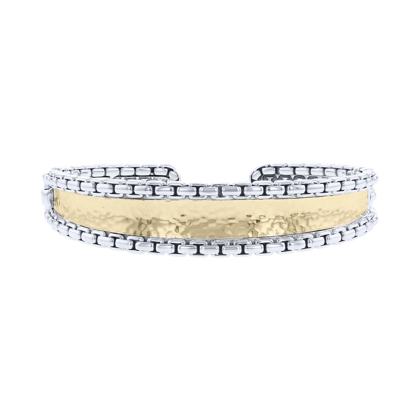 Vana Silver & Gold Cuff Bracelet
