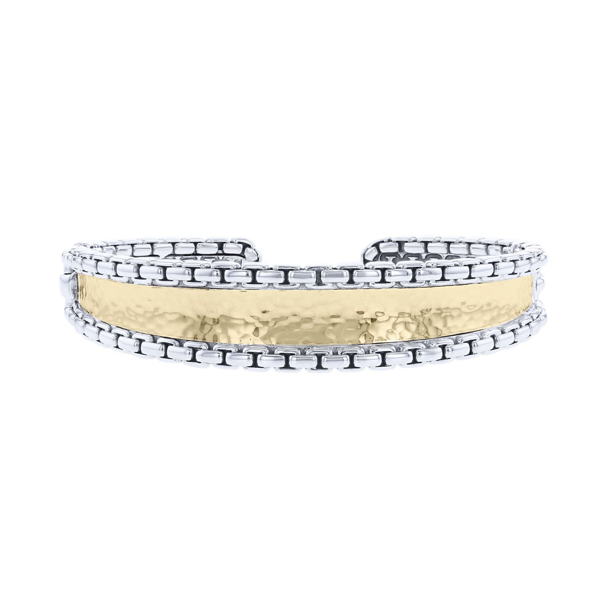 Vana Silver & Gold Cuff Bracelet