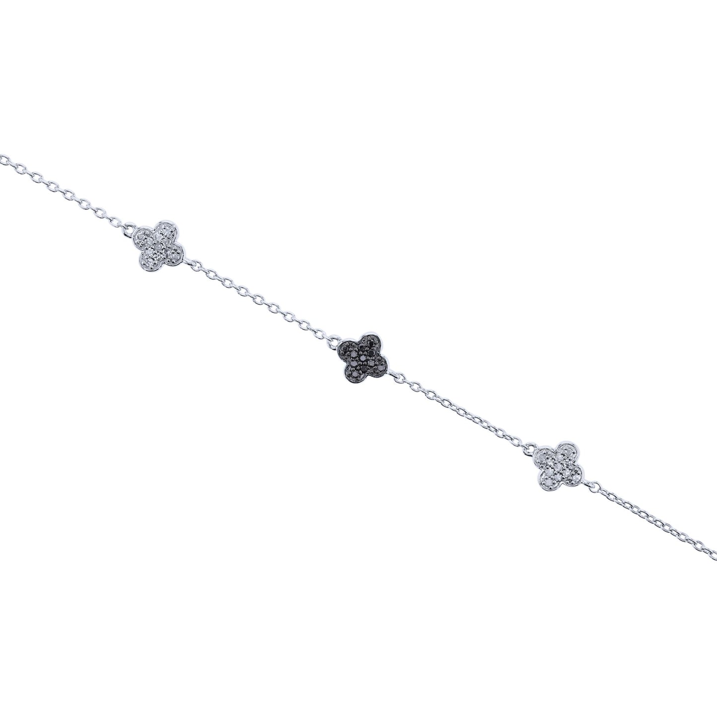 Lucky Darling Black & White Diamond Bracelet