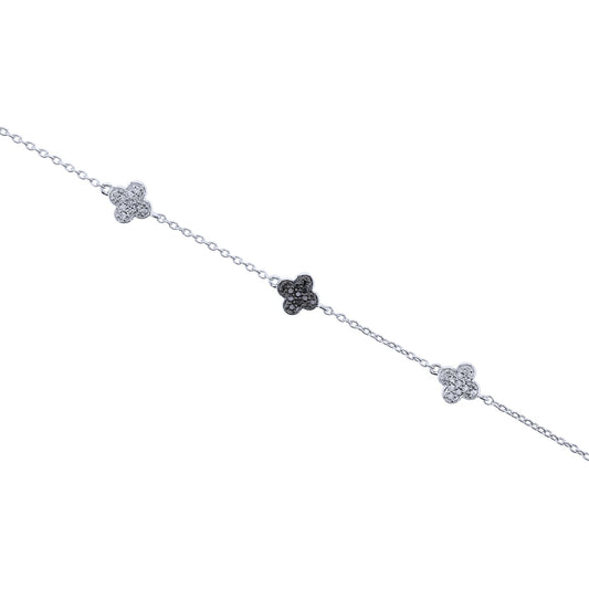Lucky Darling Black & White Diamond Bracelet