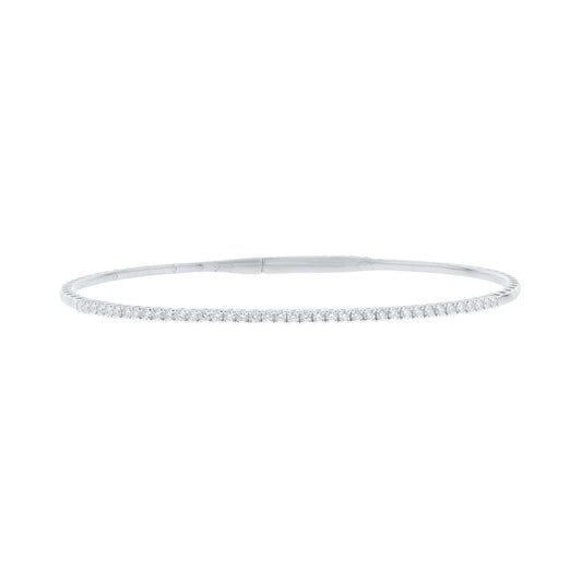 Poshly Pave Diamond Bangle Bracelet