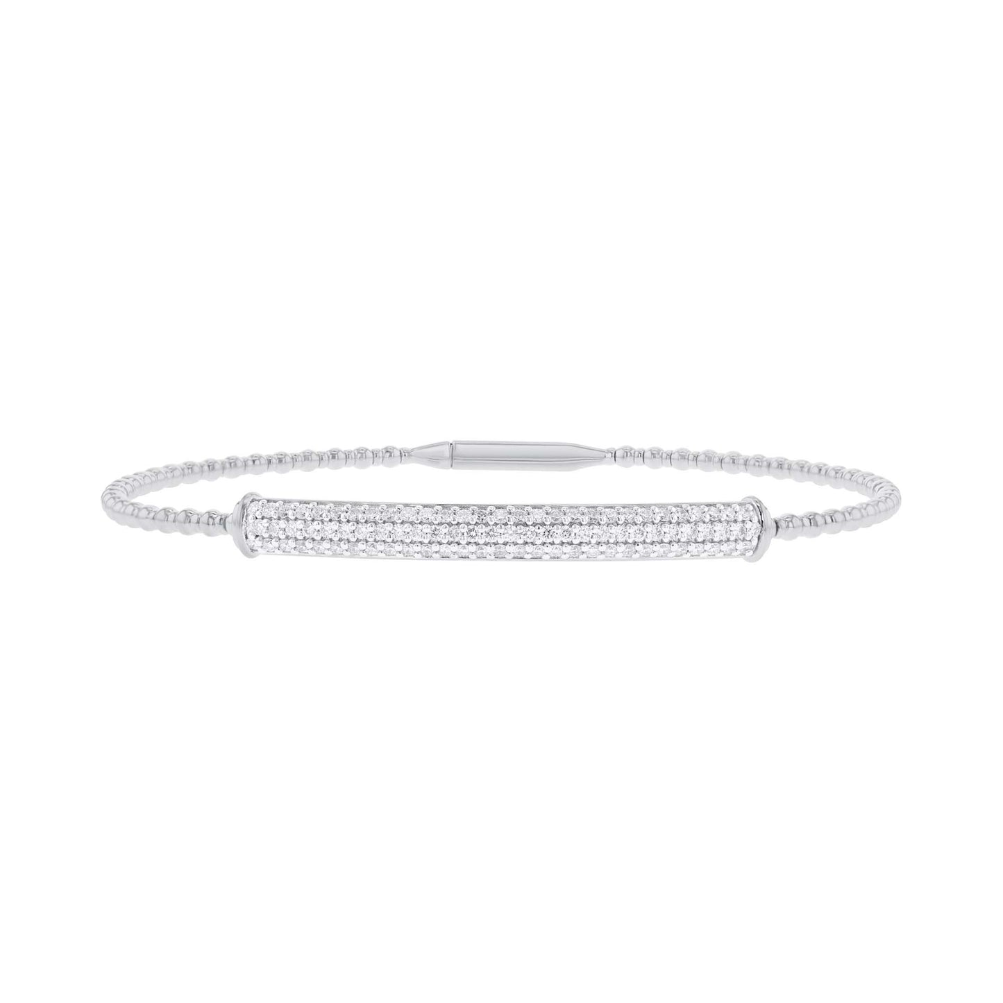 Beaming Bar Diamond Bangle Bracelet