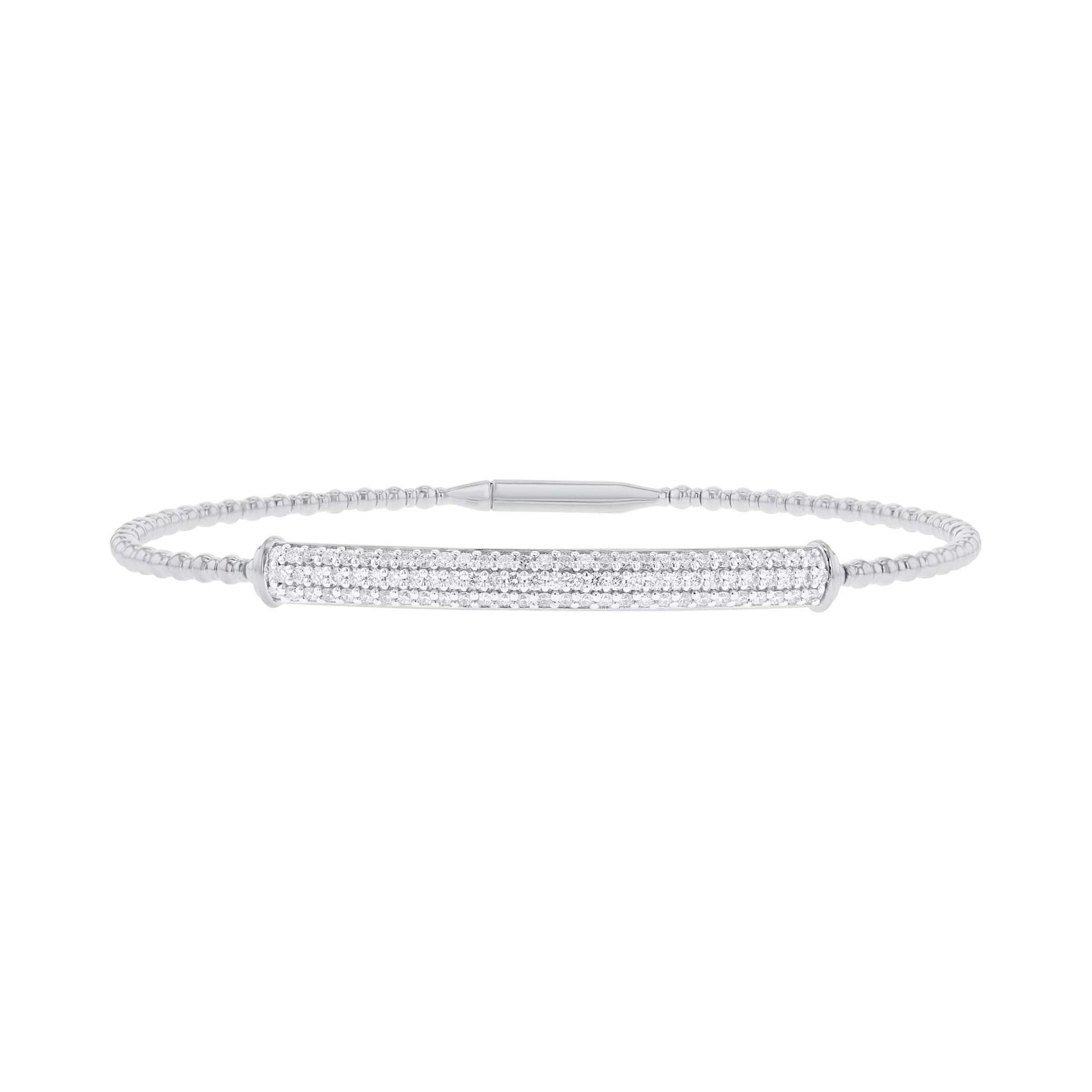 Beaming Bar Diamond Bangle Bracelet