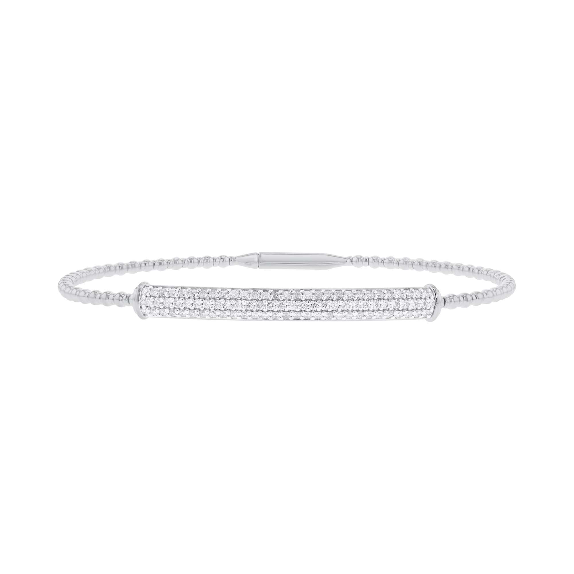 Beaming Bar Diamond Bangle Bracelet