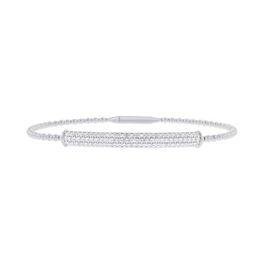 Beaming Bar Diamond Bangle Bracelet