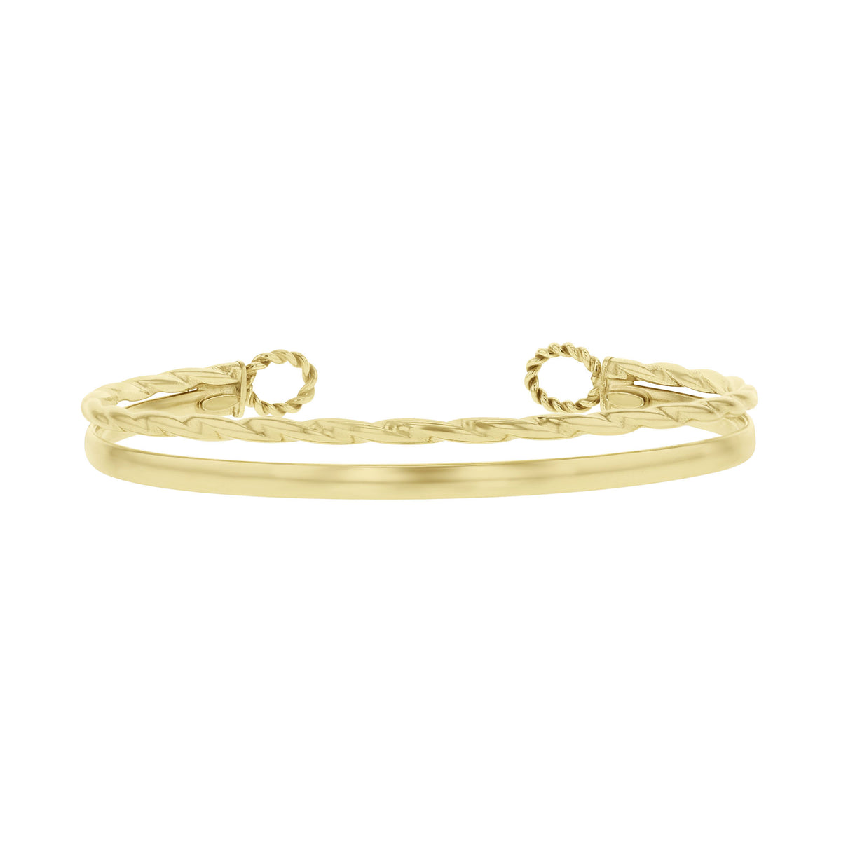 Domino Gold Bonded Cuff Bracelet