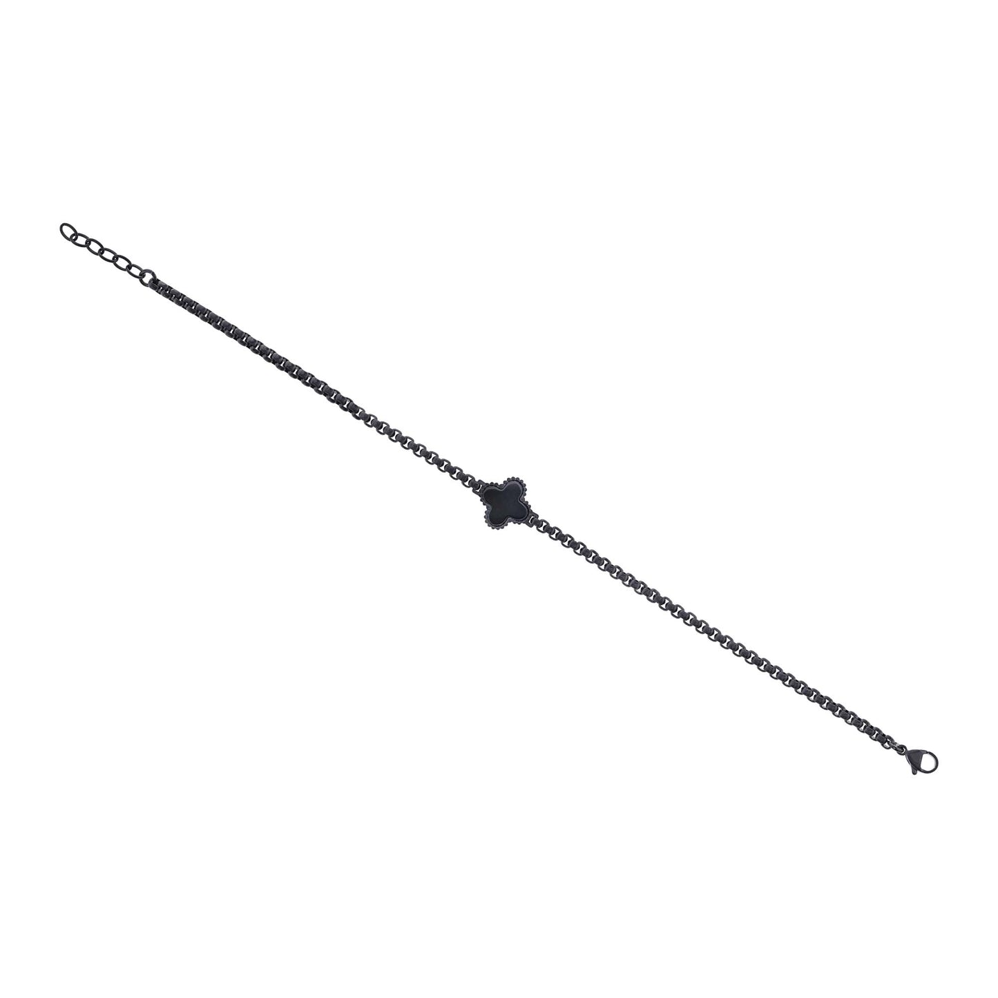 Brendan Onyx Stainless Steel Bracelet