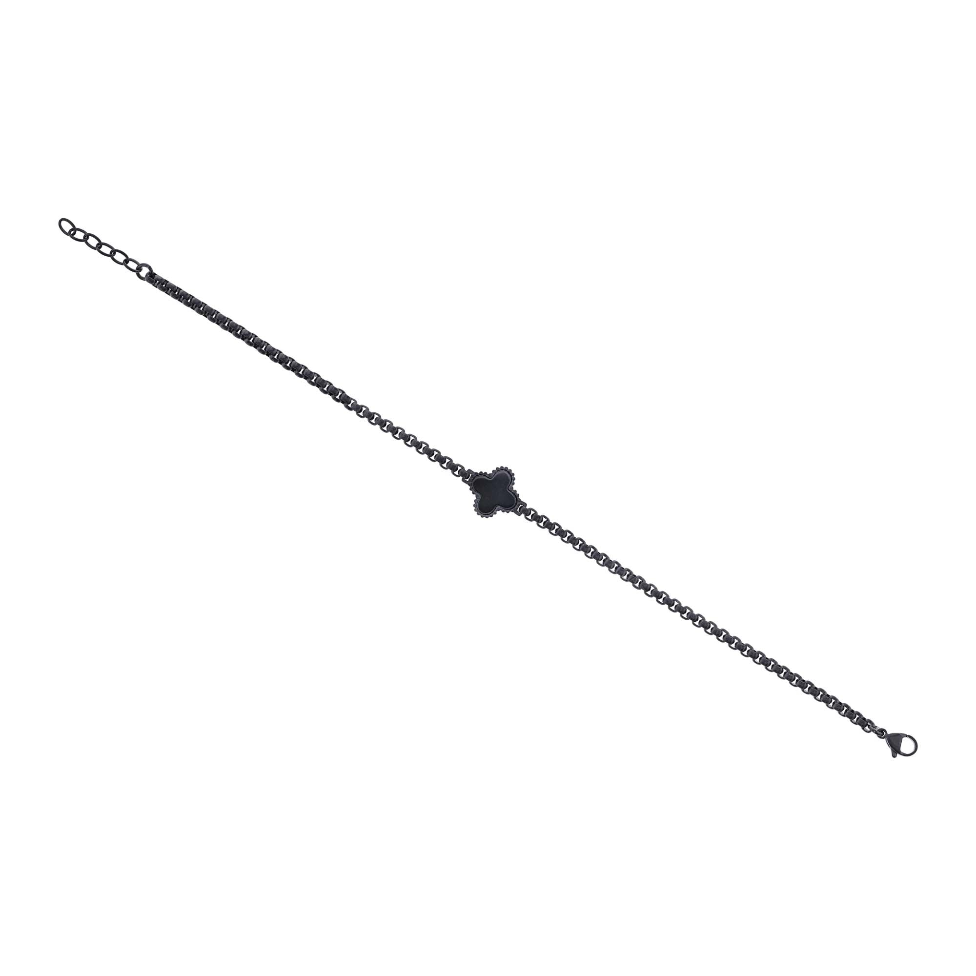 Brendan Onyx Stainless Steel Bracelet