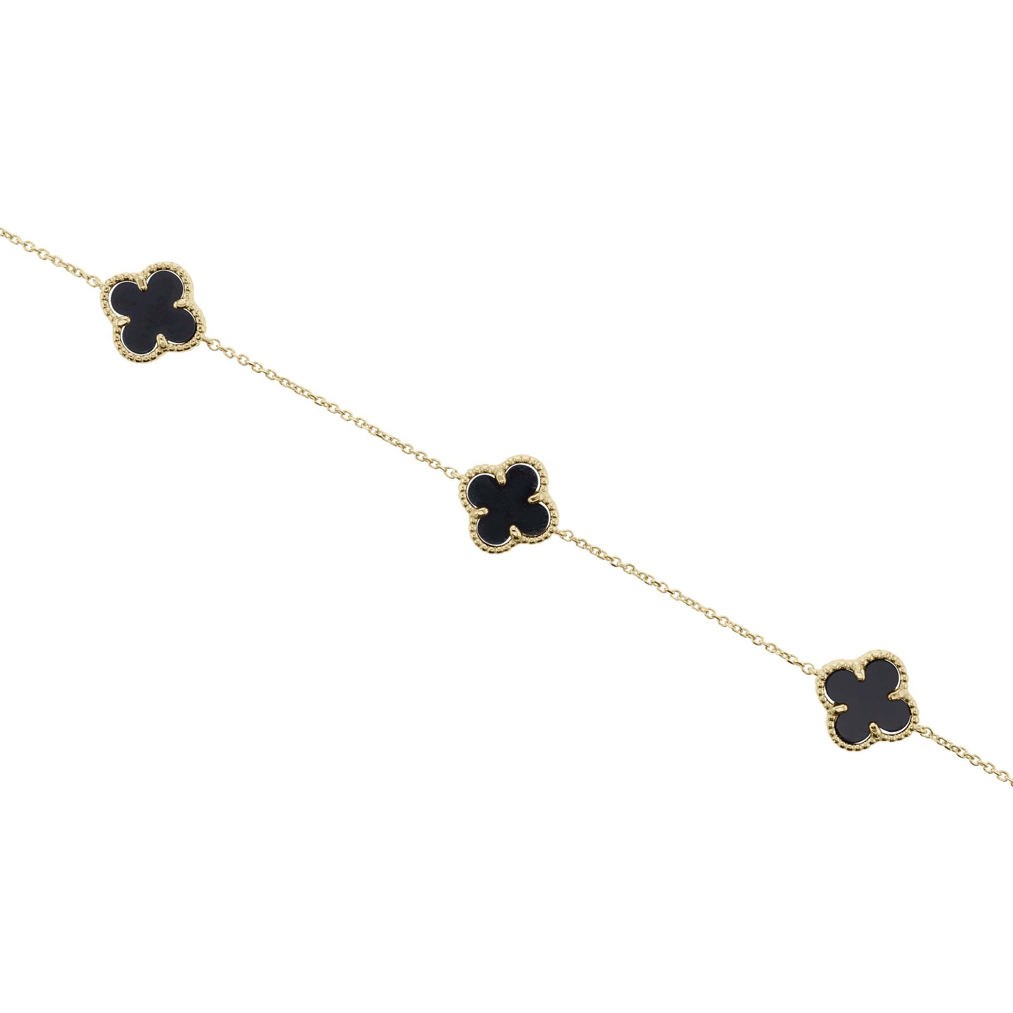 Loveleaf Onyx Bracelet