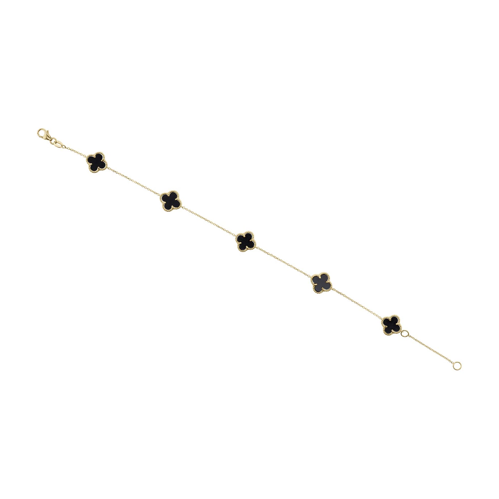 Loveleaf Onyx Bracelet