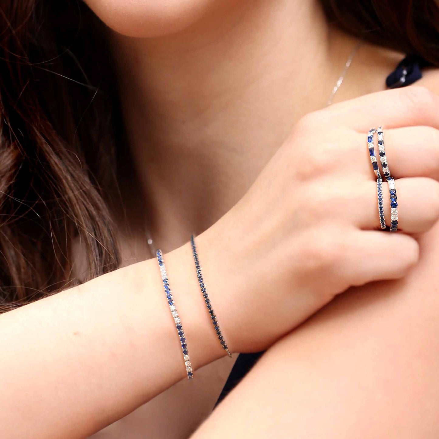 Constellation Sapphire Tennis Bracelet