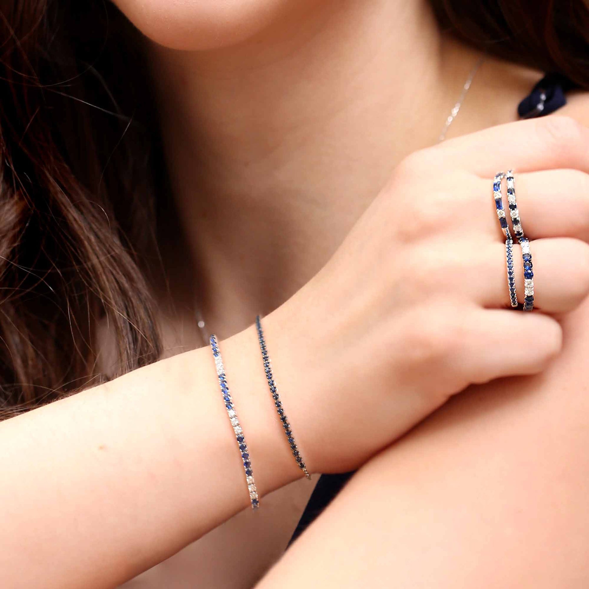 Constellation Sapphire Tennis Bracelet