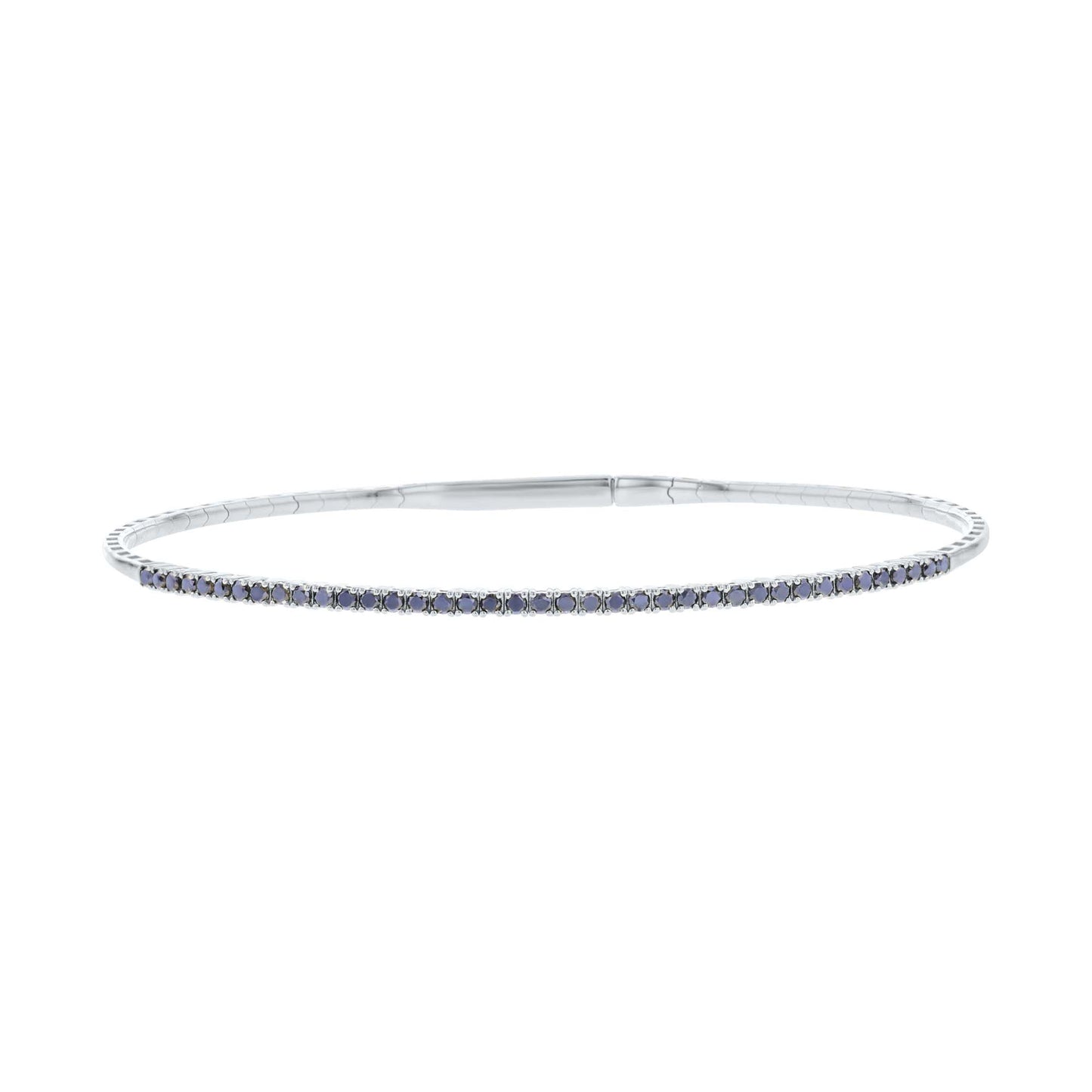 Pleasingly Pave Black Diamond Bangle Bracelet