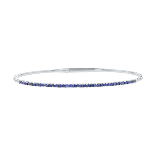 Poshly Pave Sapphire Bangle Bracelet