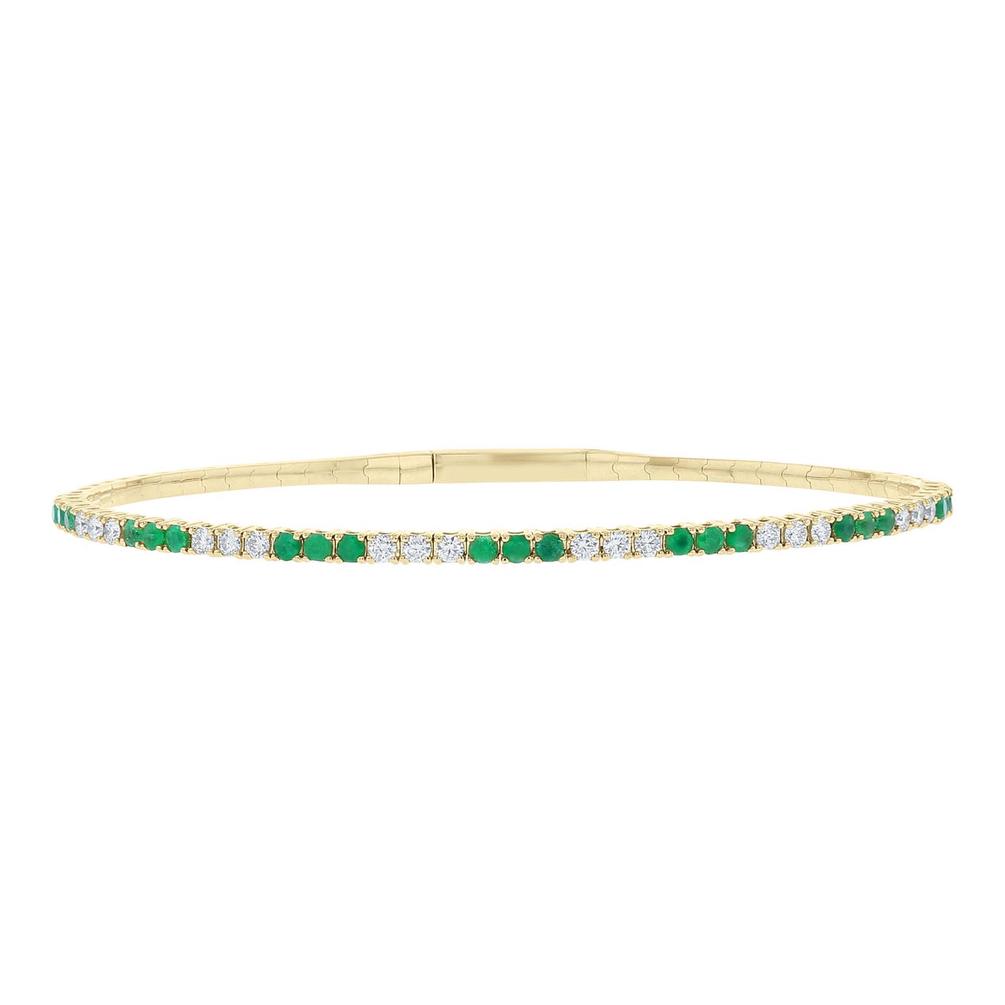 Euphoric Emerald & Diamond Bangle Bracelet