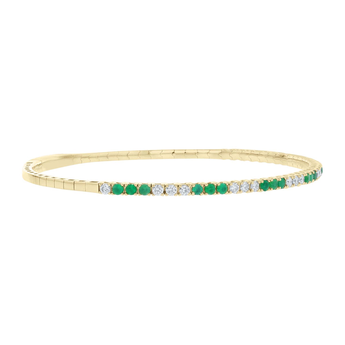 Euphoric Emerald & Diamond Bangle Bracelet