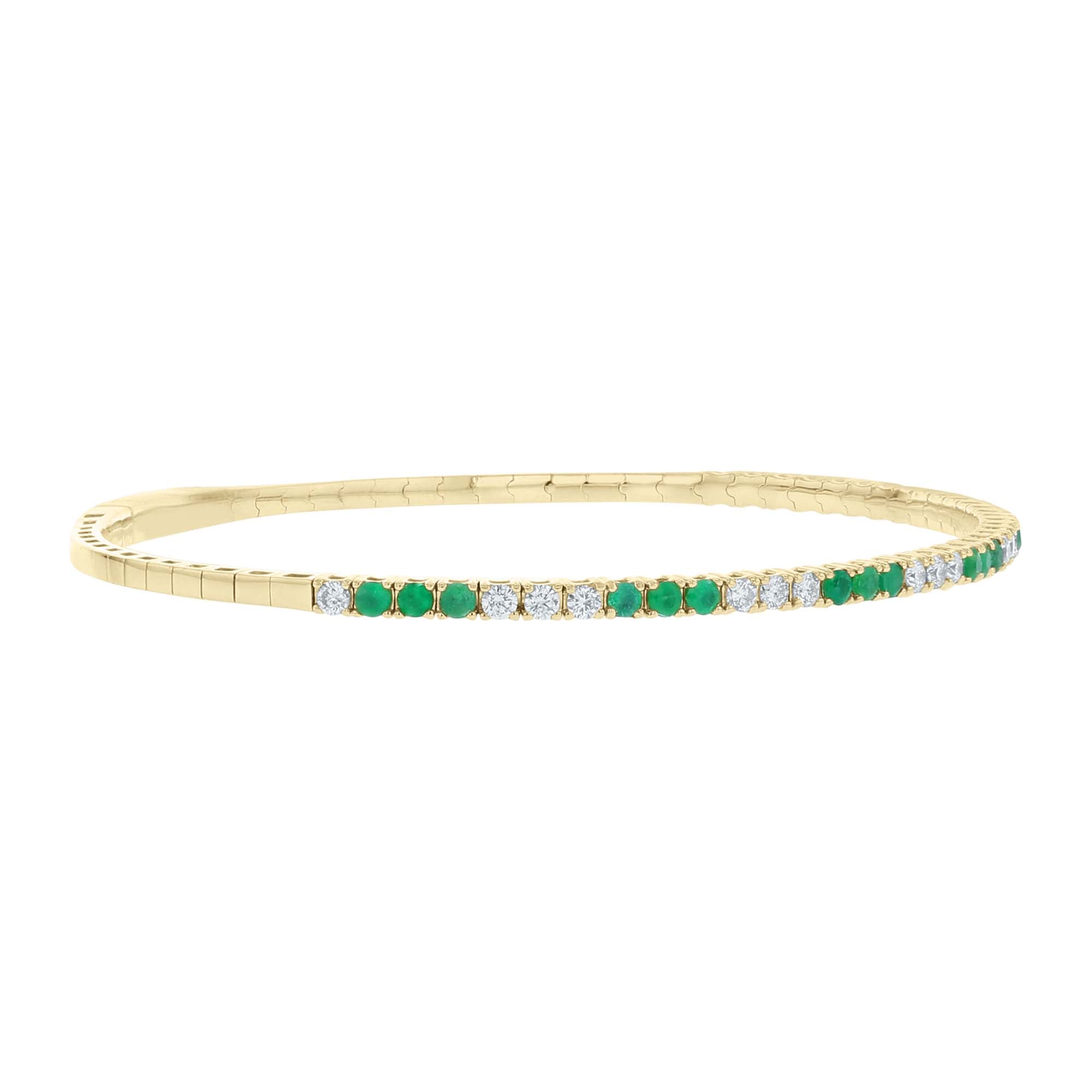 Euphoric Emerald & Diamond Bangle Bracelet