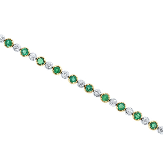 Elodie Emerald & Diamond Bracelet