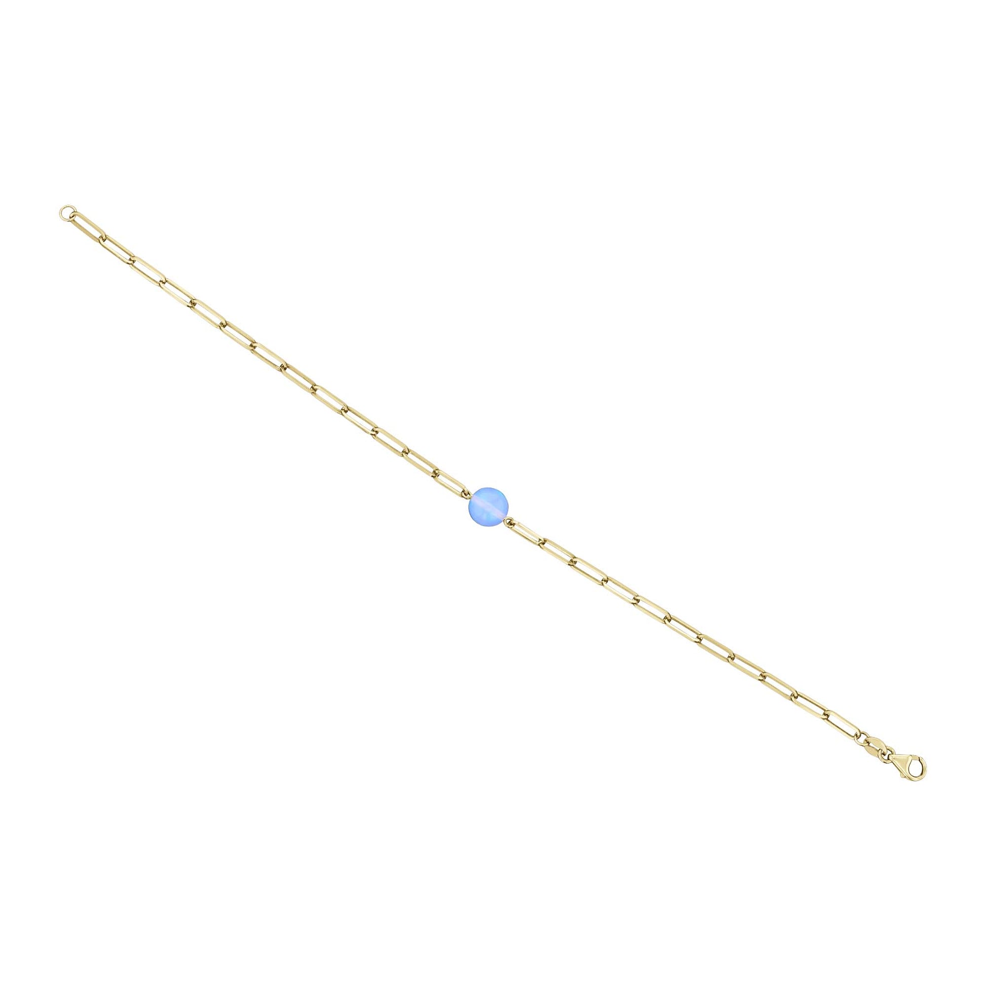 Juno Opal Paper Clip Chain Bracelet