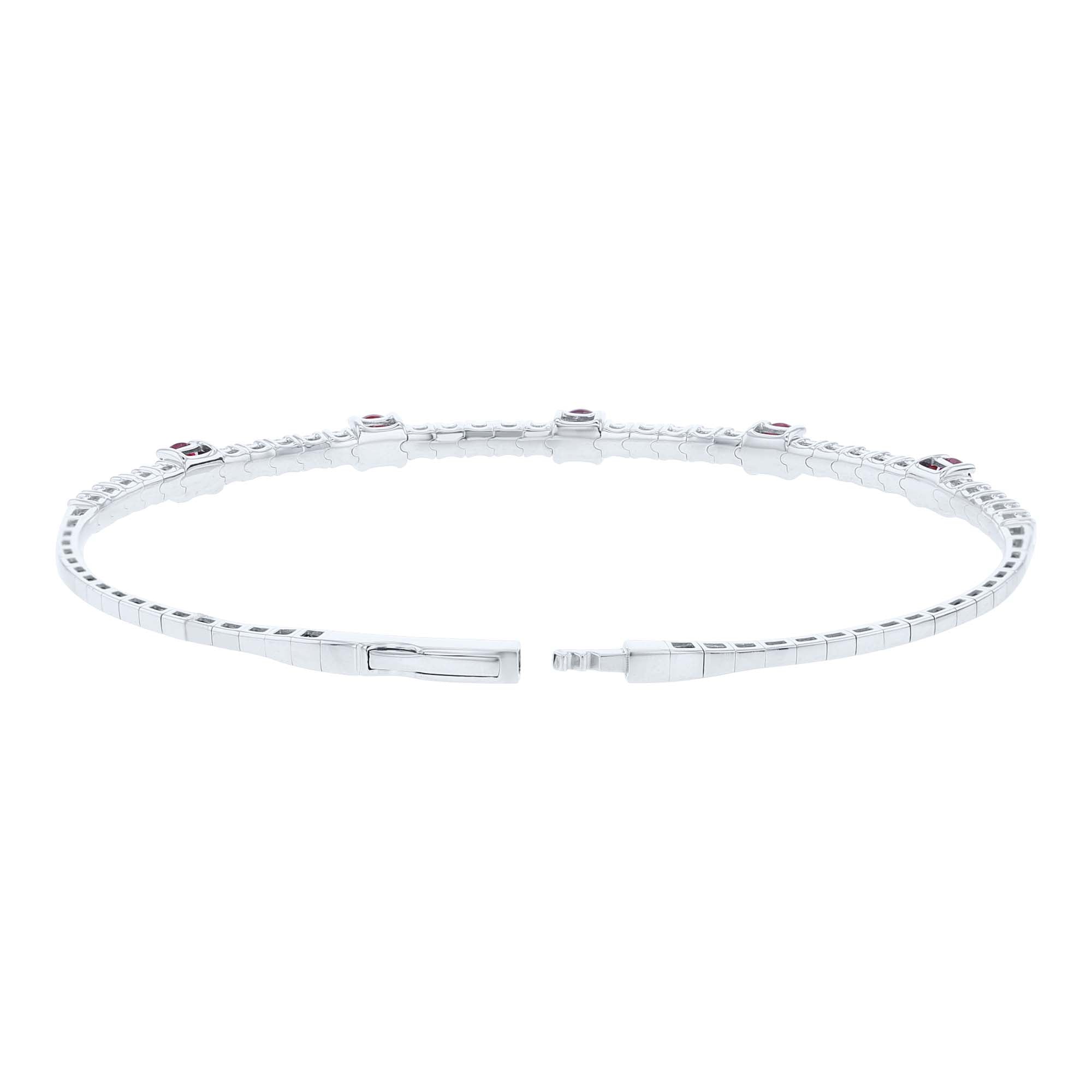 Remi Ruby & Diamond Bangle Bracelet