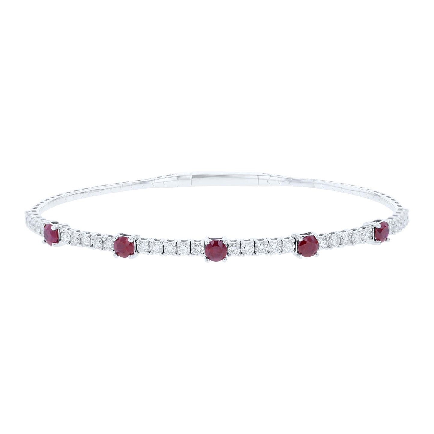 Remi Ruby & Diamond Bangle Bracelet