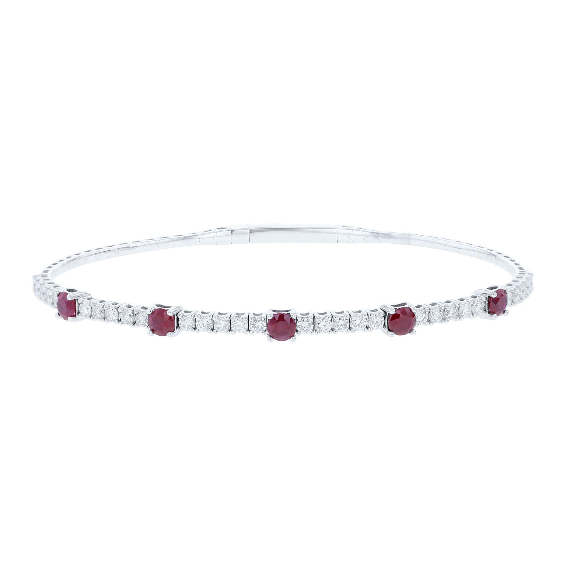 Remi Ruby & Diamond Bangle Bracelet
