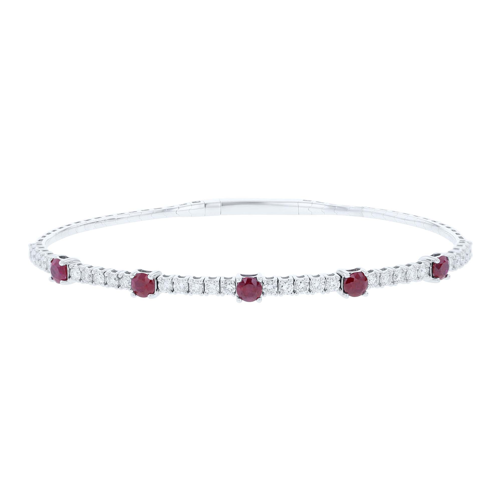 Remi Ruby & Diamond Bangle Bracelet