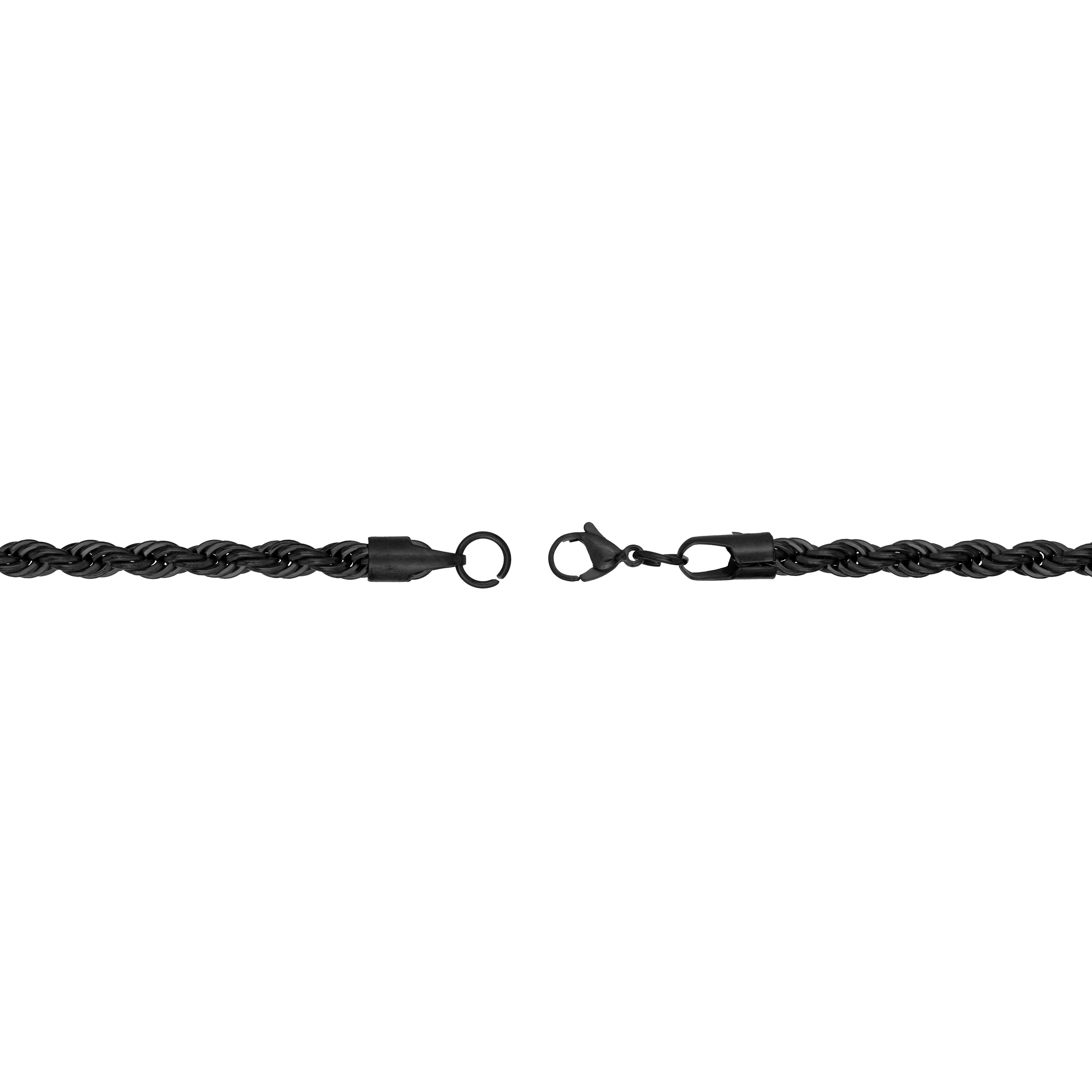 Carson Stainless Steel Rope Chain Necklace