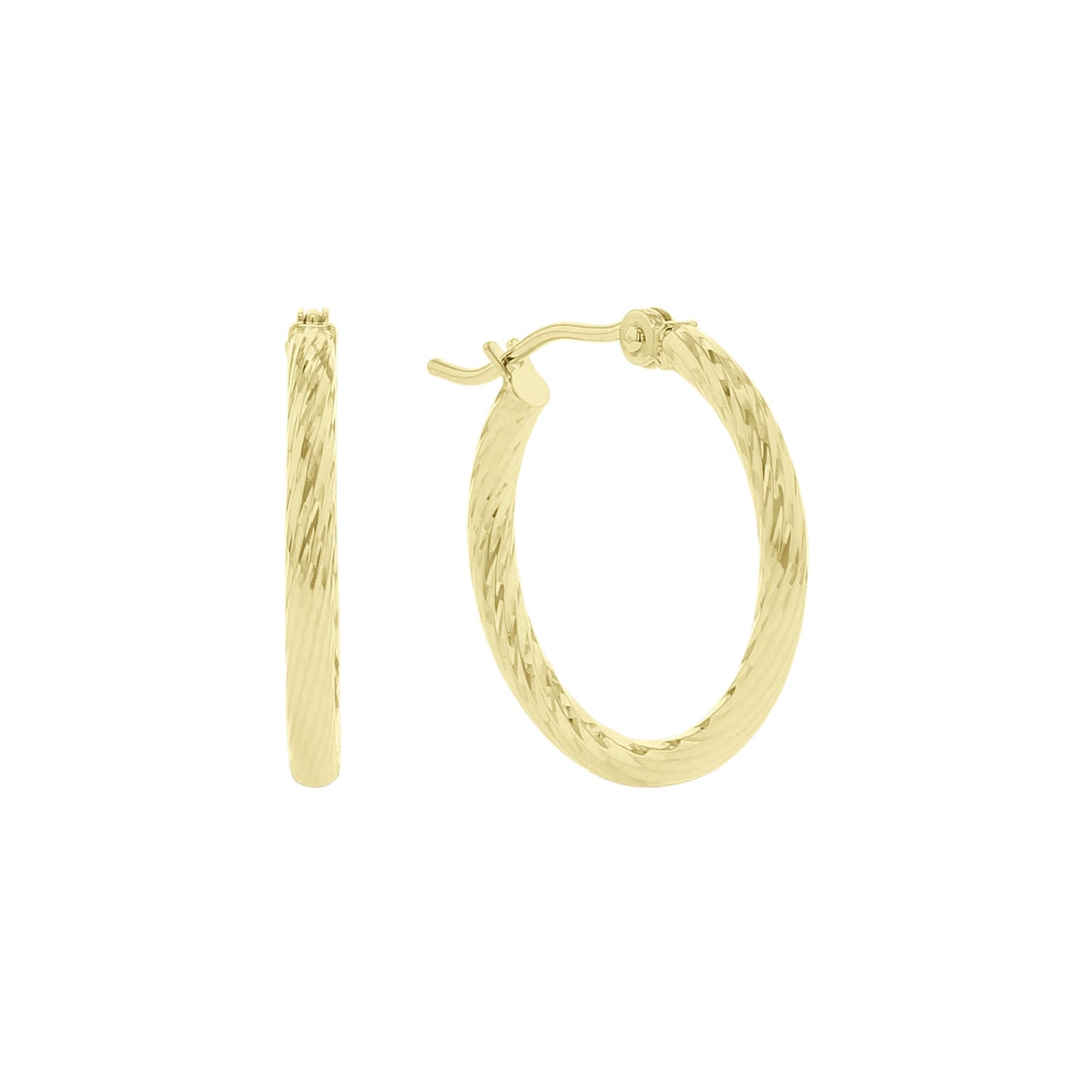 Breezy Gold Hoop Earrings -2x15MM