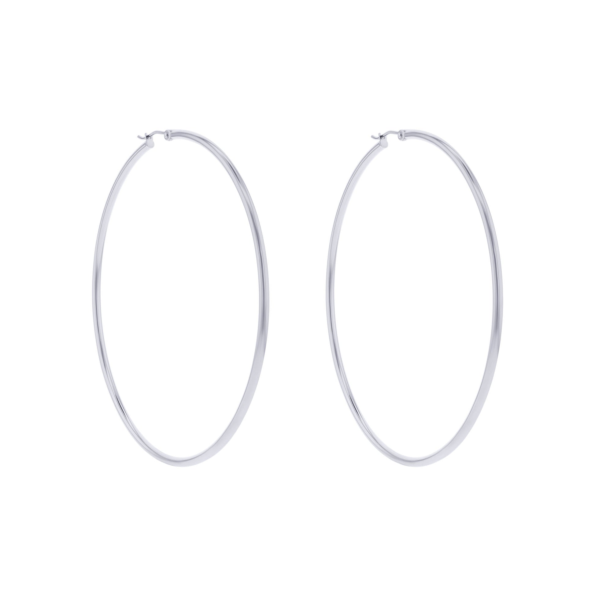 Classic Gold Hoop Earrings - 2x70MM