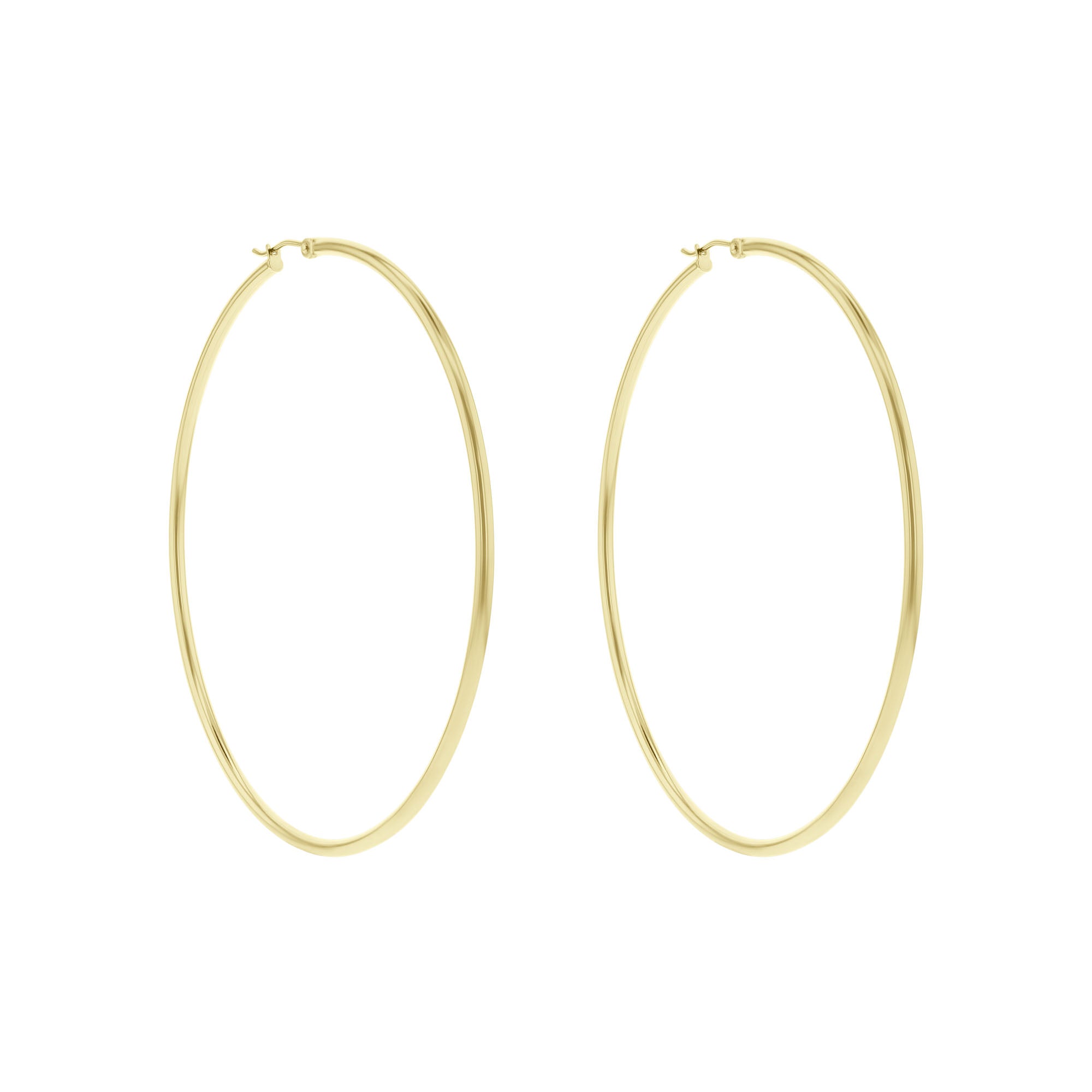 Classic Gold Hoop Earrings - 2x70MM – Steven Singer Jewelers