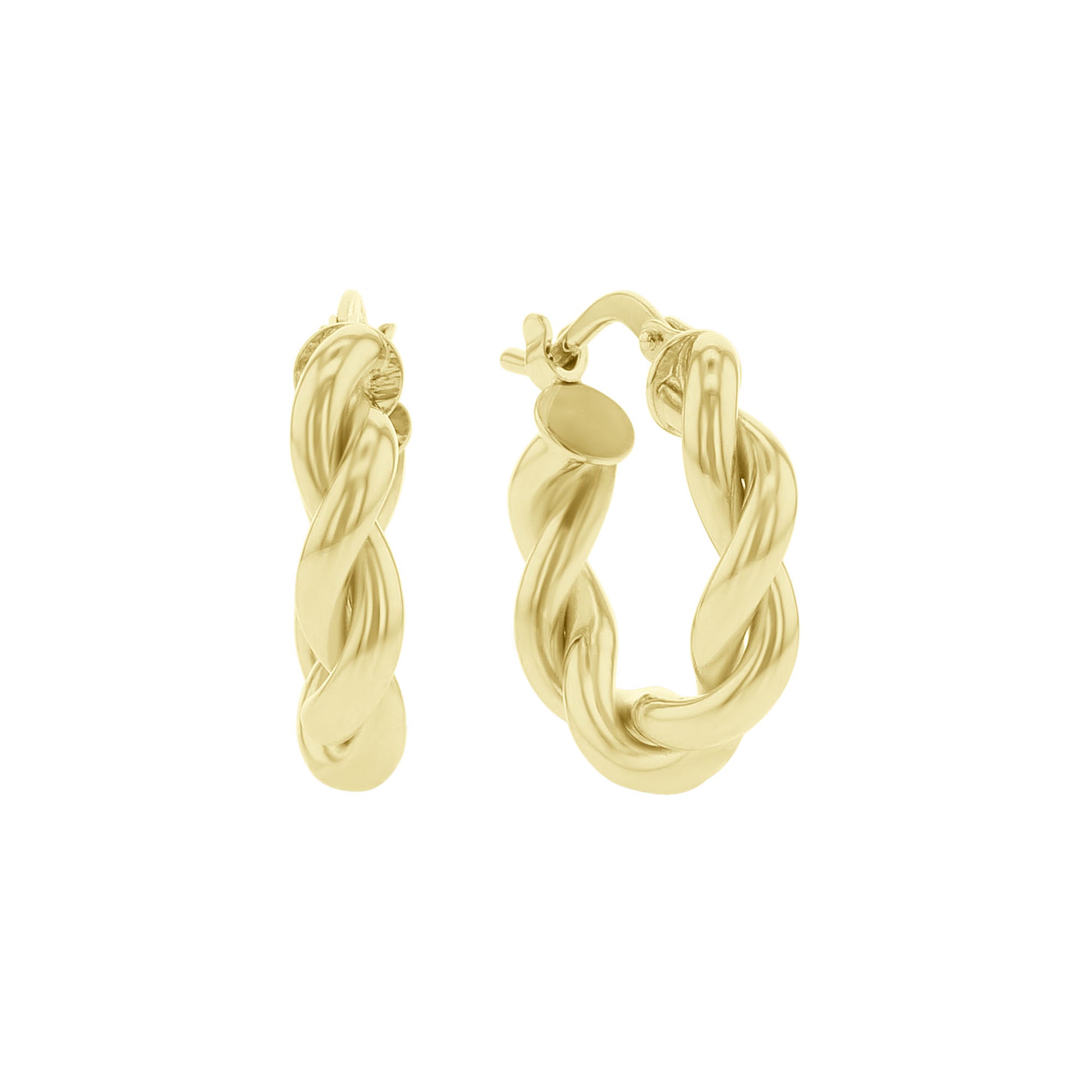 Pharaoh 10mm Gold Hoop Earrings