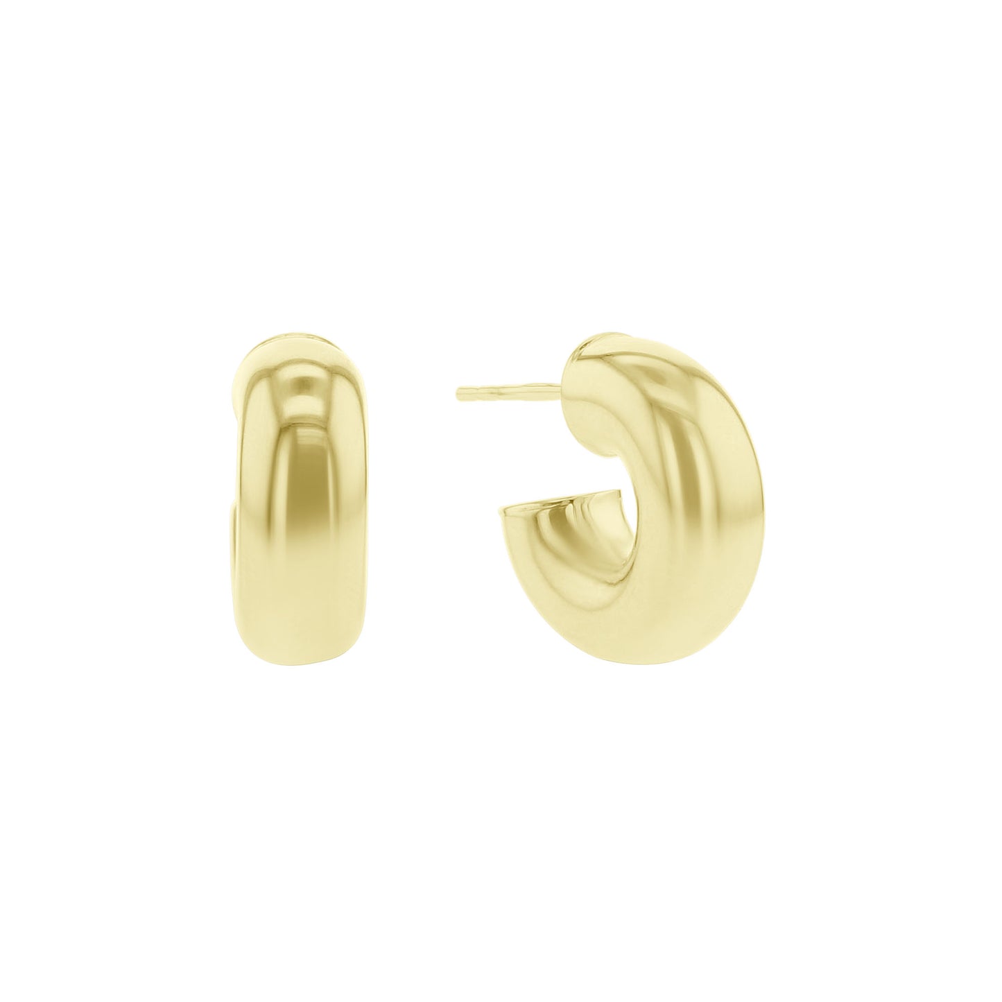 Mini Gold Chunky Hoop Earrings