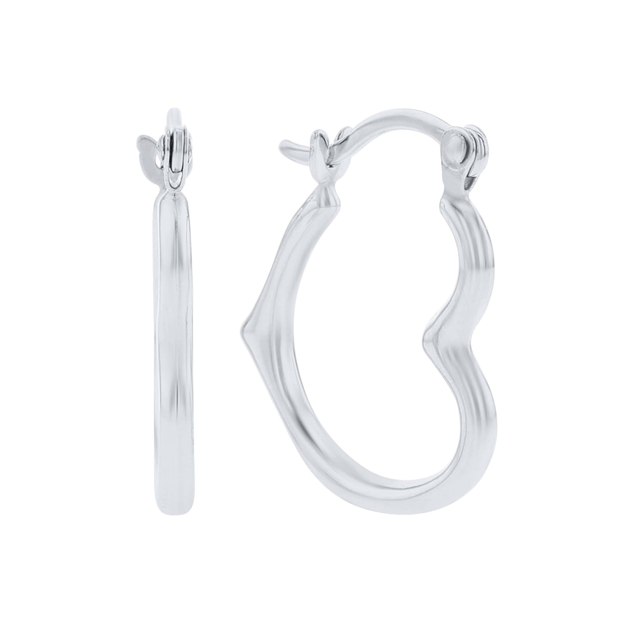 Forever Love Gold Heart Hoop Earrings